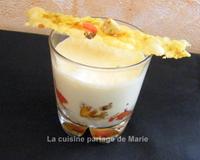 Une ratatouille froide infusée au romarin napée d'une crème au paprika.