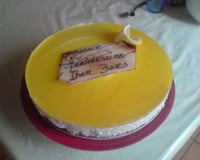 Bavarois au citron sur biscuit de spéculoos
