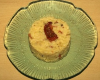 Risotto aux tomates confites et parmesan