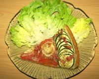 Tarte aux légumes, lardons et chèvre