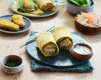 Wraps aux lentilles corail et tenders