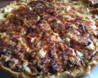 Quiche poireau poulet (reste d'un poulet rôti)
