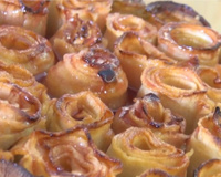 Tarte aux pommes bouquet de roses ®