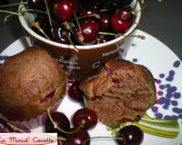 Muffins chocolat et cerises