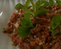 Kafta nayé ou Tartare Libanais