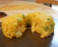 Moelleux à la courgette, cœur de mozzarella