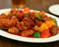 Porc à l'ananas et pointe de rhum