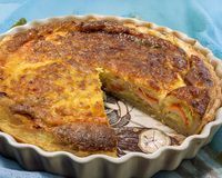 Quiche au surimi et carottes au cumin