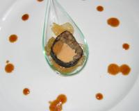 Sushi aveyronnais au pain d'épice et foie gras
