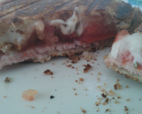 Croque jambon/tomates/mozza