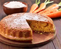 Gâteau à la carotte végétalien
