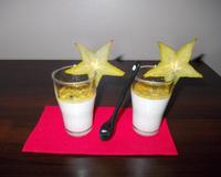 Le côté acidulé des fruits de la passion avec le goût crémeux de la panna cotta s'accorde à merveille !