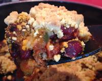 Le chili con carne revisité en crumble... tout simplement bon.