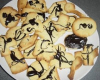 Gâteaux secs d'amande au chocolat