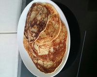 Crêpes de fromage blanc au sirop d'érable et cranberries