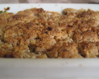 Crumble de courgettes aux noix