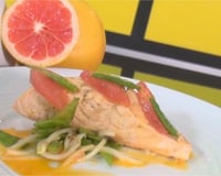 Pavé de saumon au pamplemousse de Floride