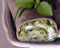 Galette roulée chèvre-courgette