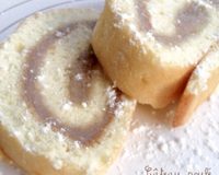 Gâteau roulé à la crème de marrons