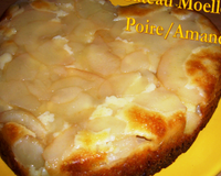 Gâteau moelleux  amande/poires