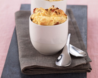 Petits soufflés au poulet et au jambon