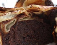 Moelleux au chocolat et amandes en aumônière