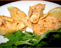 Conchiglies aux Saint Jacques et chorizo