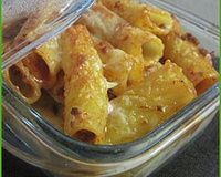 Gratin de pâtes à la mozzarella, Pasta al forno