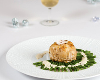 Paupiettes de dinde farcies aux champignons et jambon, Haricots Verts extra-fins
