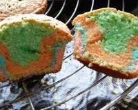 Muffin arc-en-ciel