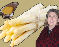 Ni mayonnaise, ni sauce hollandaise : Stéphanie Le Quellec partage sa “sauce minute” pour les asperges blanches