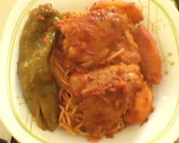 Spaghetti au poulet