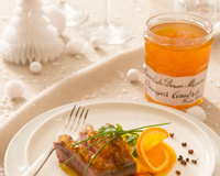 Magrets de canard laqués à la marmelade d’oranges amères