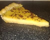 Tarte à l'orange avec copeaux de chocolat géniale en période de Noël.