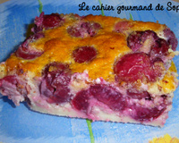 Clafoutis cerises, noisette, vanille