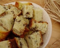 Cake au roquefort et aux noix, aux parfums de miel et de romarin