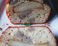 Cake au foie gras et pommes caramélisées