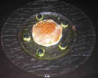 Eventail de Hareng fumé, pomme de terre écrasées et crème aigrelette