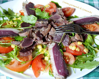 Salade de gésiers de canard confit