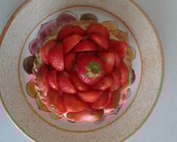 Tarte aux fraises traditionnelle à la crème pâtissière