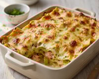 Lasagnes poireaux et saumon