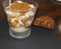 Verrines sucrées poires, spéculoos, mascarpone