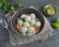 Boulettes de cabillaud au lait de coco et citron vert