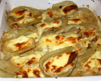 Gratin de fenouil au Saint-Marcellin