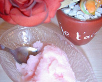 Sorbet aux litchis et à la rose!!!