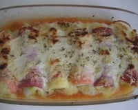 Rouleaux de poireaux gratinés