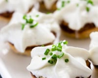Baby tourtes aux champignons, espuma Papillon