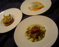 Trio de gourmandises au roquefort