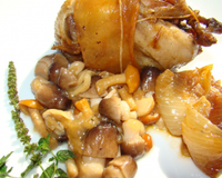 Cailles aux champignons