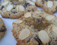 Cookies au lemon curd et aux amandes